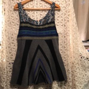 Free People Tank Pullover Large Boho Sweater Vest